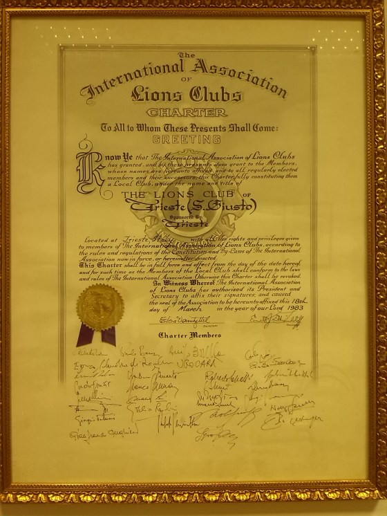 Charter San Giusto 18.03.1983